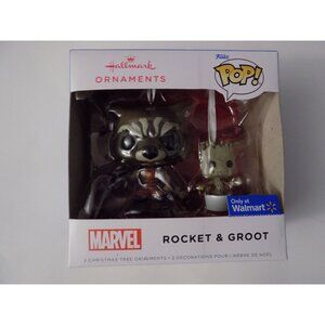 Hallmark Funko POP Marvel Rocket Groot Ornament 2022 Christmas